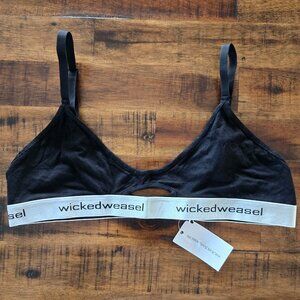 Wicked Weasel 135 Stretch Bamboo Bralette – Medium - Black - NWT